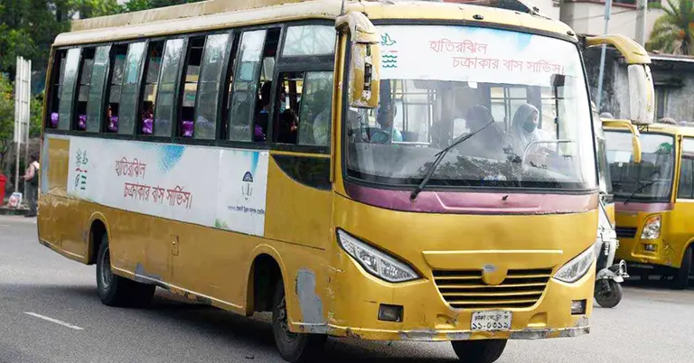 হাতিরঝিলের চক্রাকার বাস